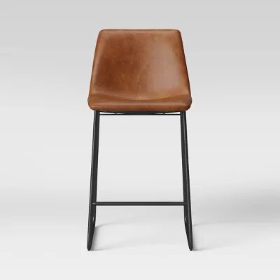 Bowden Faux Leather Counter Height Barstool