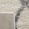 Berber Shag Collection BER215B Ivory / Grey Rug