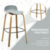 Bar Stool, Grey, 1-Piece