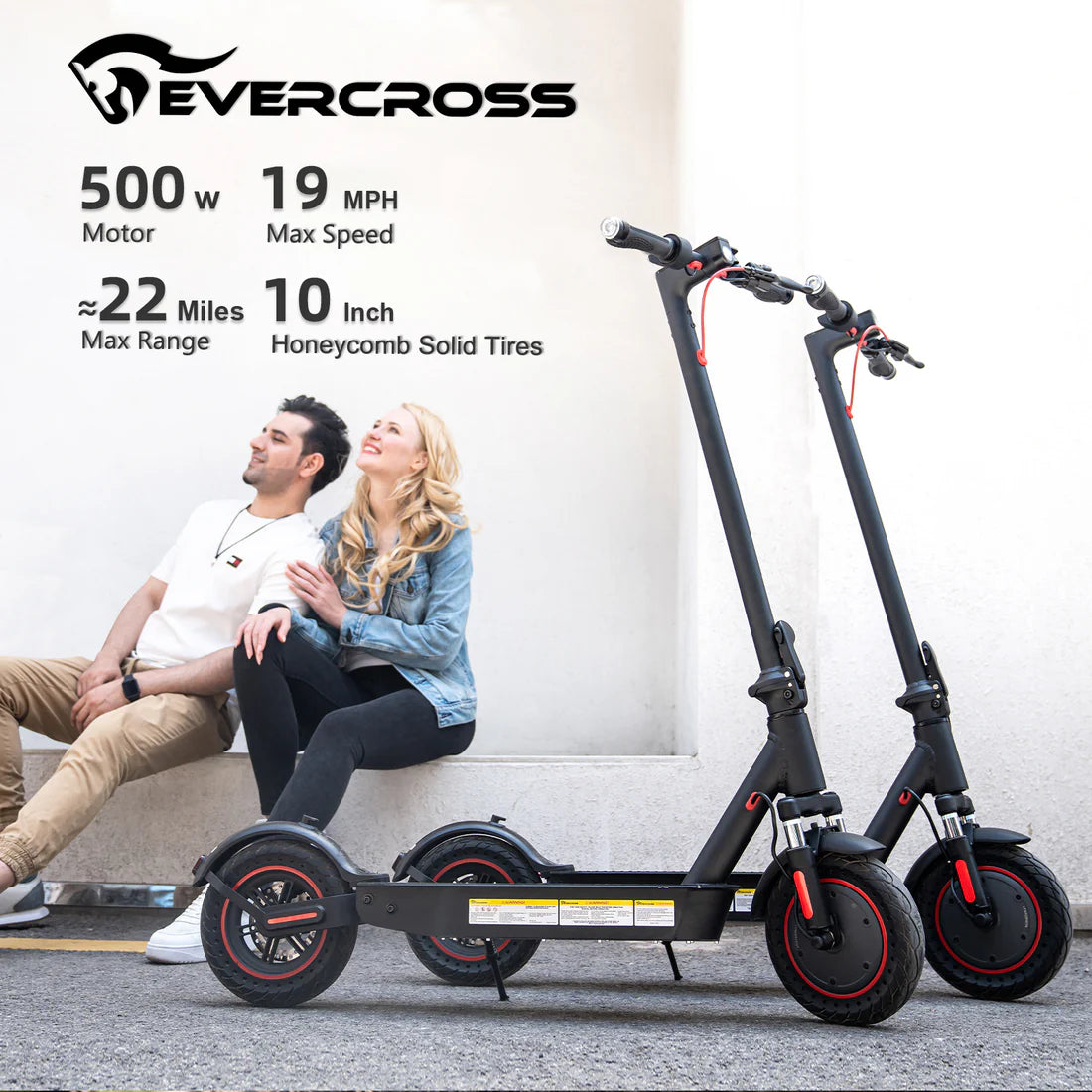 PRO Electric Scooter For Adults, Honeycomb Tires & Motor