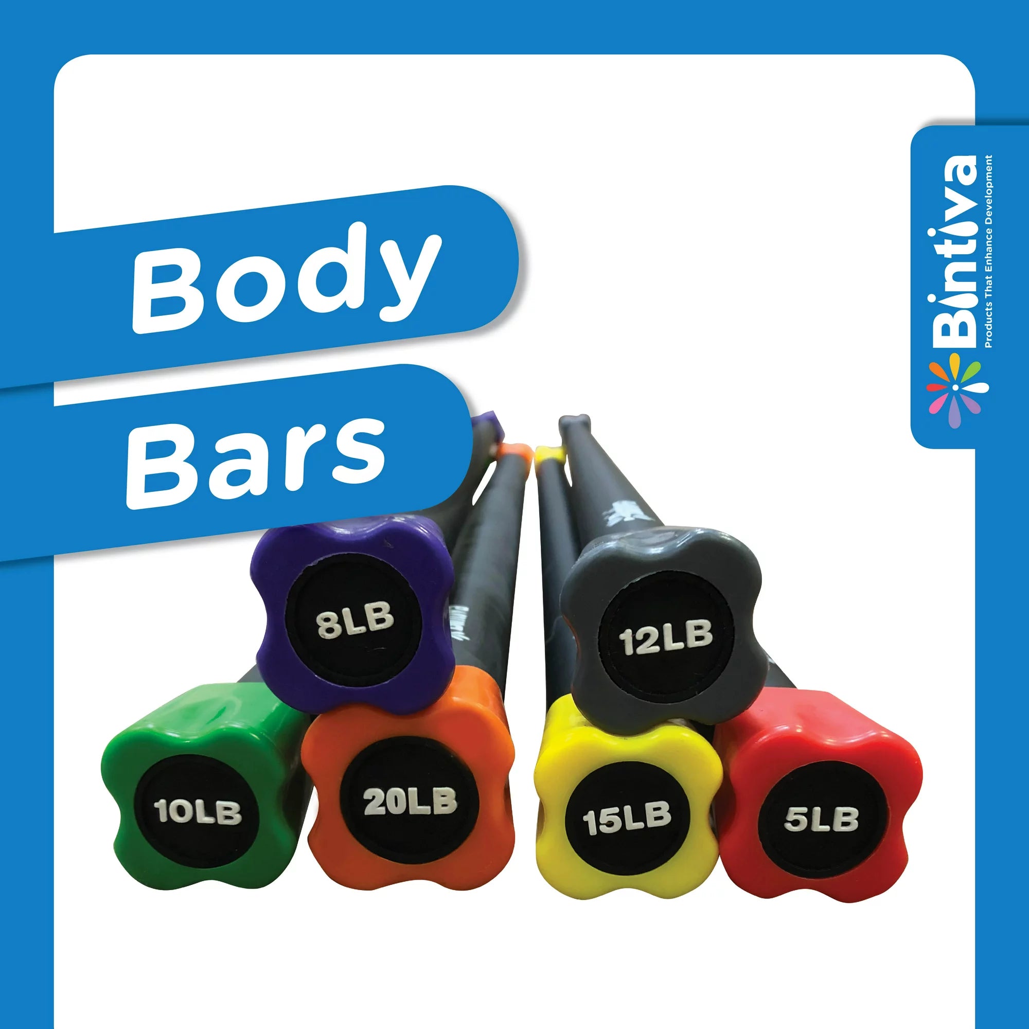 Workout Bar - Padded Exercise Weighted Total Body Bar - for Physical Therapy, Aerobics, Yoga, Pilates