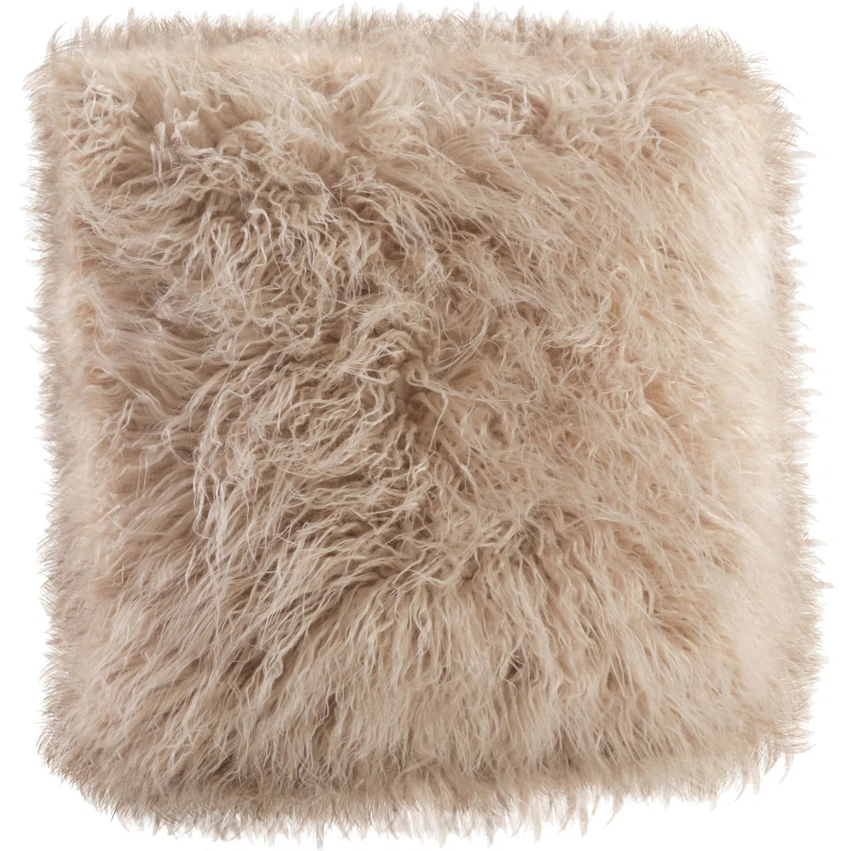 Faux Mongolian Collection Throw Pillow SHOWROOM ITEM