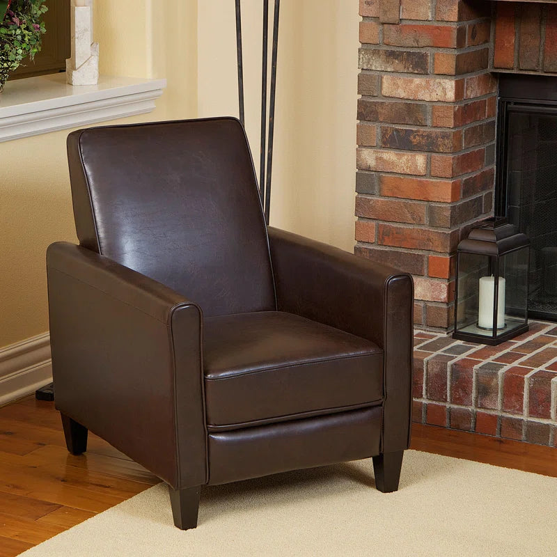 Faux Leather Recliner