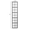 Windowpane Metal Framed Wall Mirror, Black