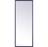 Monet Contemporary Rectangular Metal Framed Bathroom Wall Mirror