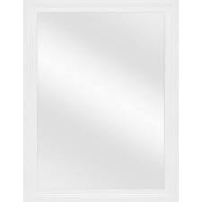 Classic Rectangle Frame Vanity Mirror in White