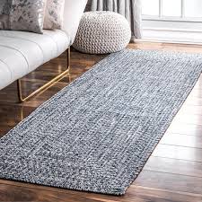 Lefebvre Casual Braided Light Blue Indoor/Outdoor Runner Patio Rug