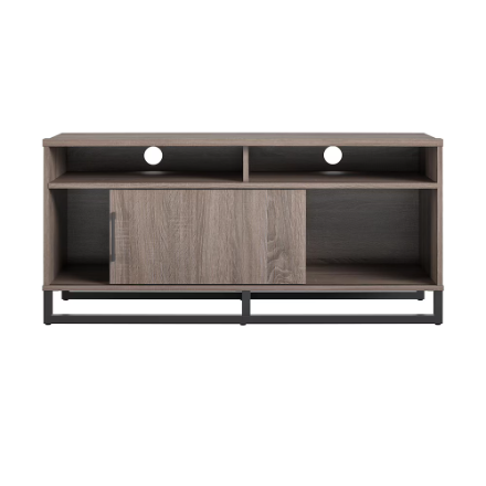 Home TV Stand Weathered Gray Oak