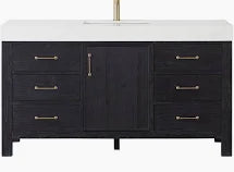 Miseno León 60" Free Standing Single Basin Vanity Set with Cabinet - SHOWROOM ITEM 