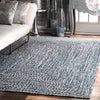 Lefebvre Casual Braided Light Blue Indoor/Outdoor Runner Patio Rug