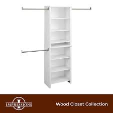 Impressions Standard White Wood Closet System