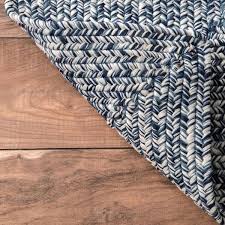 Lefebvre Casual Braided Light Blue Indoor/Outdoor Runner Patio Rug