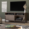 Home TV Stand Weathered Gray Oak