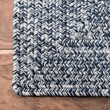 Lefebvre Casual Braided Light Blue Indoor/Outdoor Runner Patio Rug