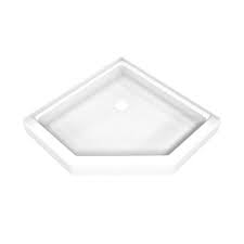 DreamStone Shower Base with Single Threshold and Corner Drain