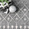 Blythe Modern Moroccan Trellis Dark Gray Area Rug