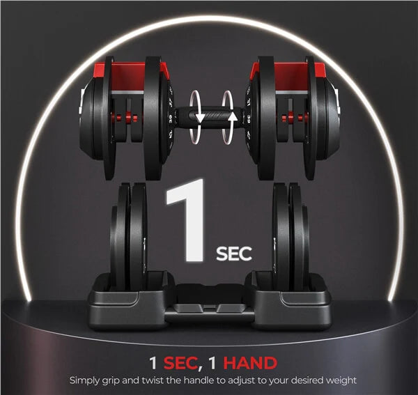 Adjustable Dumbbells Fast Adjust Dumbbell Weight Set