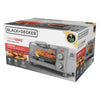 Crisp ‘N Bake Air Fry 4-Slice Toaster Oven, Silver & Black