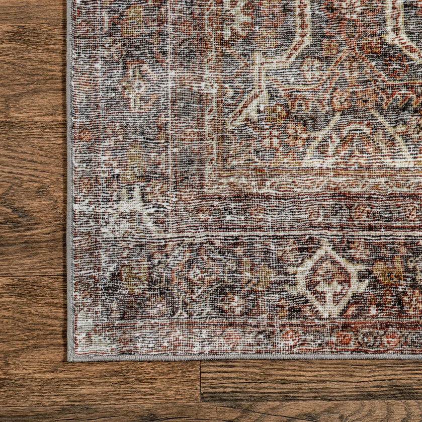 Zofia Vintage Persian Machine Washable Area Rug