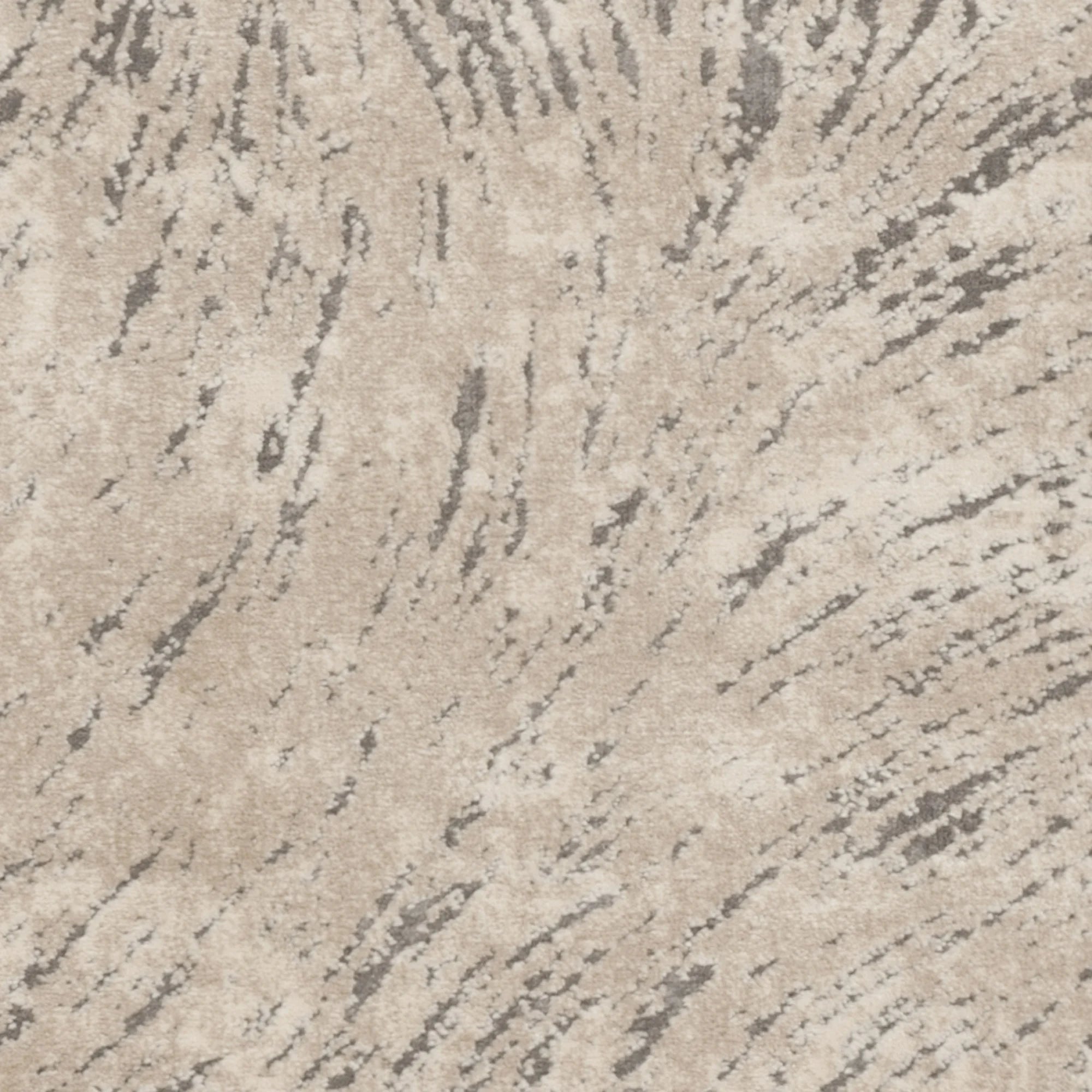 Meadow Kisha Abstract Area Rug, Ivory/Grey, 3'3" x 5'