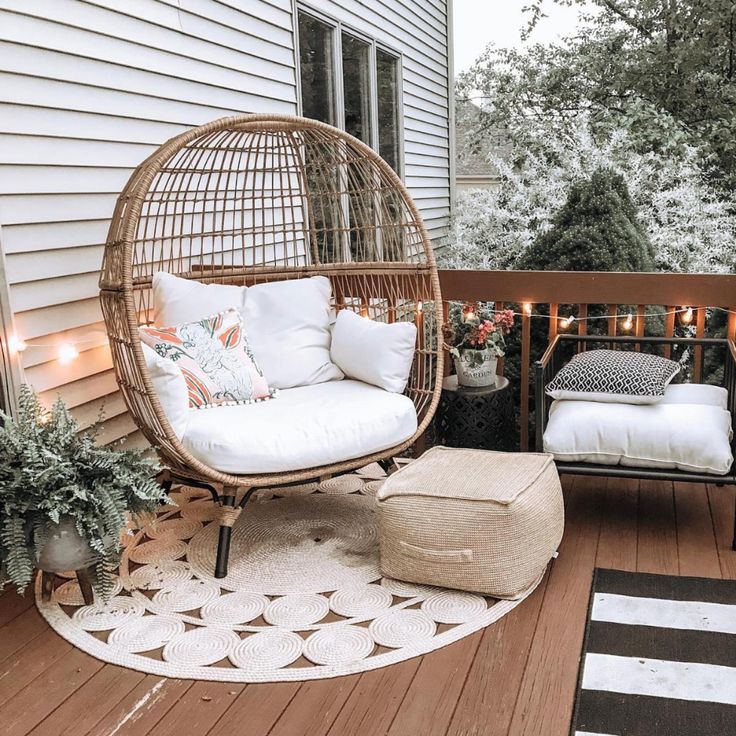 Southport Outdoor Patio Accent Egg Chair