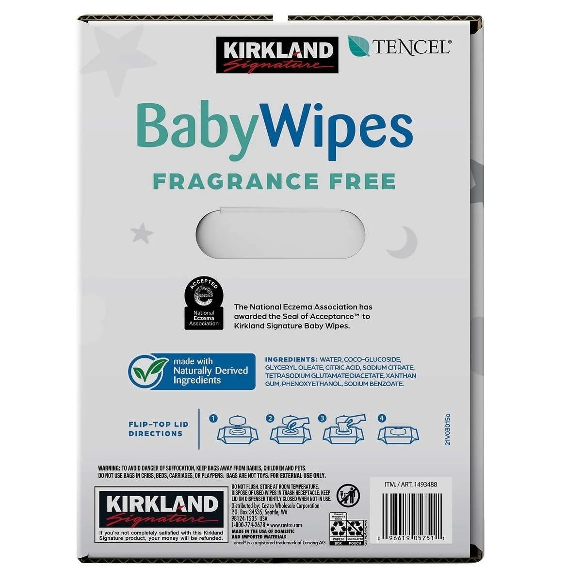 Baby Wipes Fragrance Free 900 Count