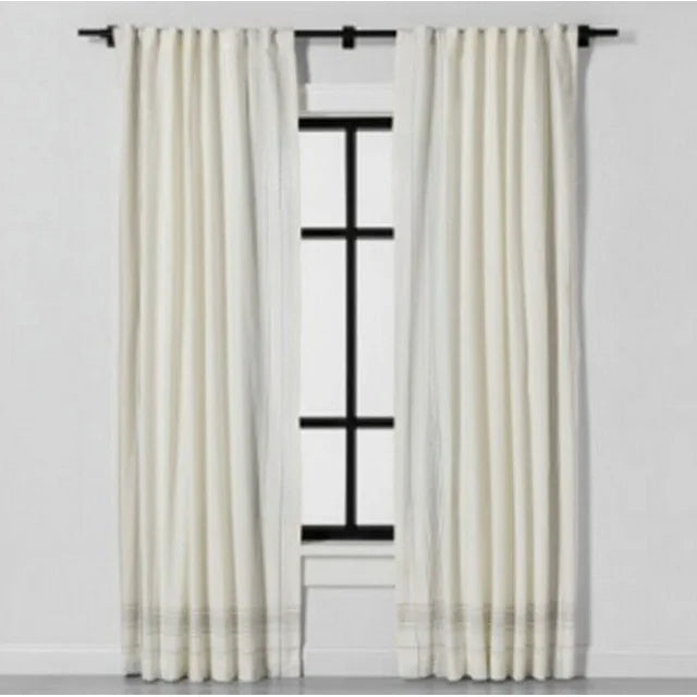 Matte Black Adjustable Curtain Rod