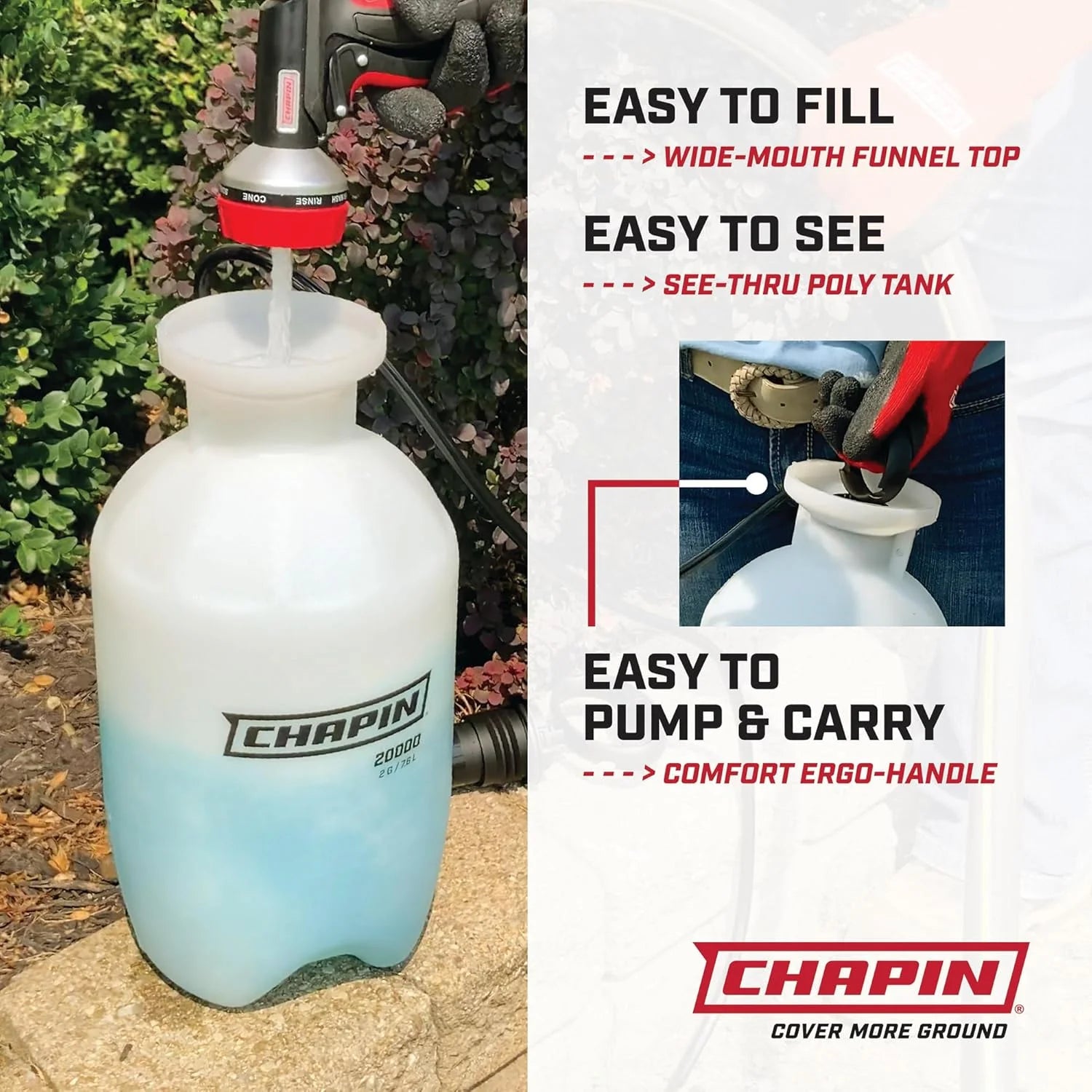 1 -Gallon Lawn and Garden Pump Pressured Sprayer