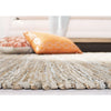 Vintage Leather Zharko Solid Braided Fringe Area Rug, Beige, 2'3
