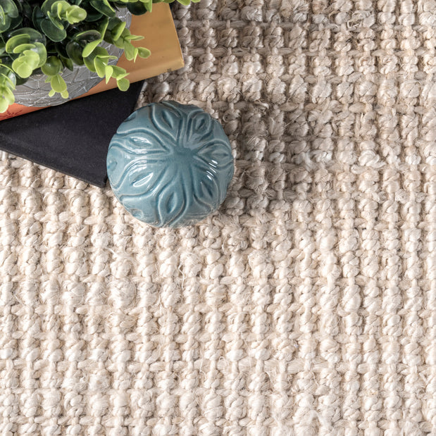 Ashli Solid Jute Area Rug