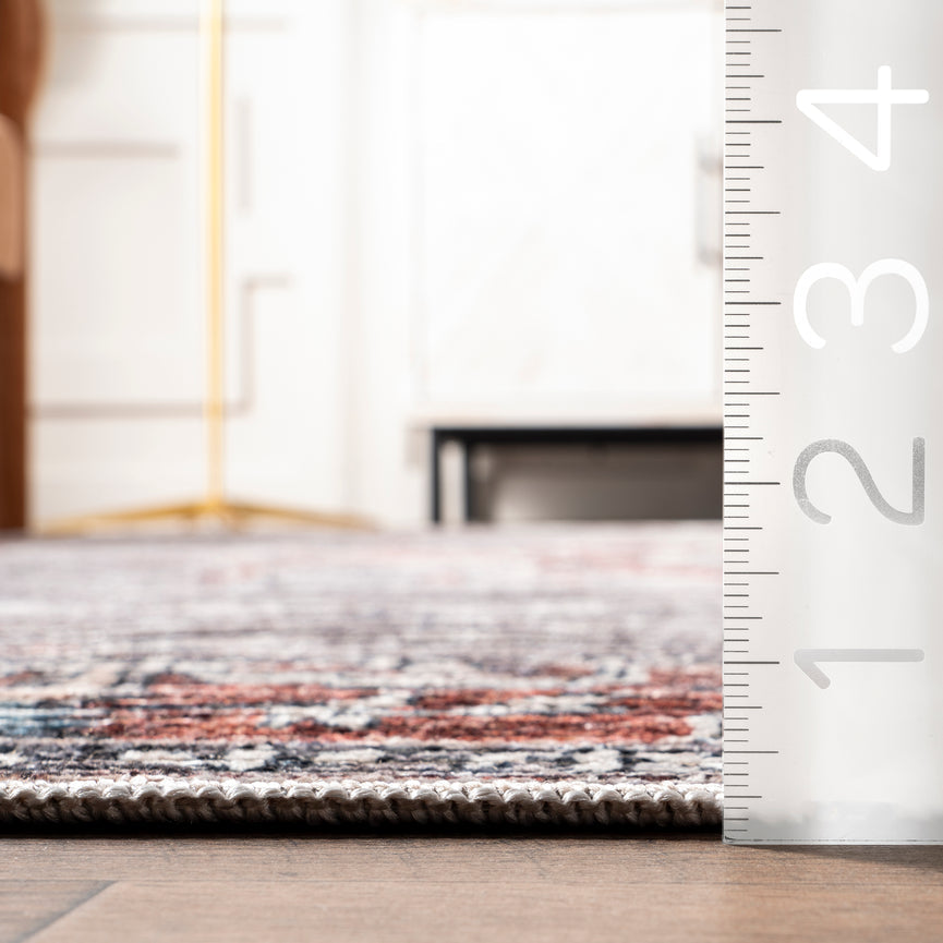 Wild Orchid Machine Washable Area Rug 2' 8" x 8'