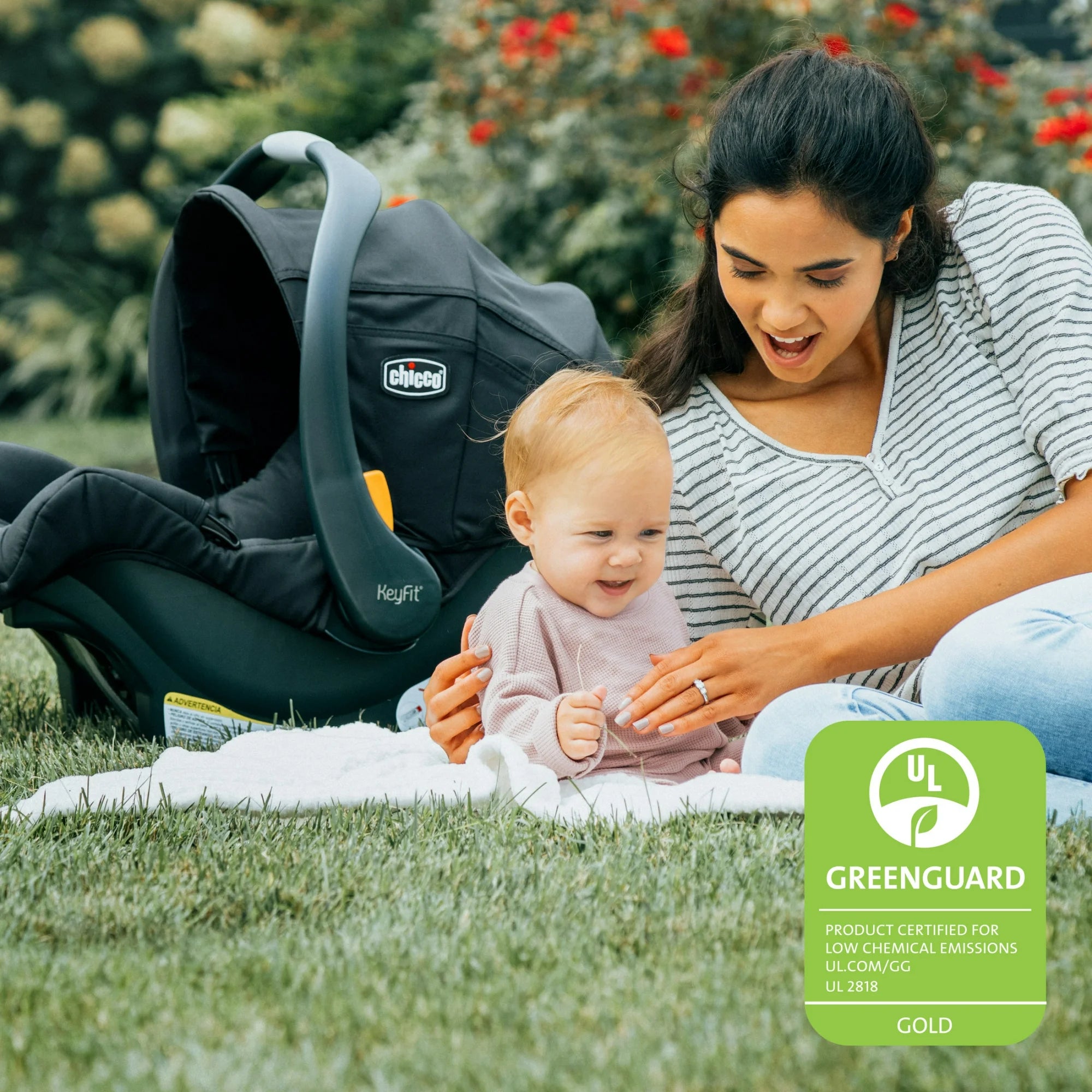 KeyFit ClearTex Infant Car Seat - Black