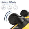 3 Piece Expandable Luggage Sets, ABS Hardside Suitcase with Spinner Wheels and TSA Lock, Yellow