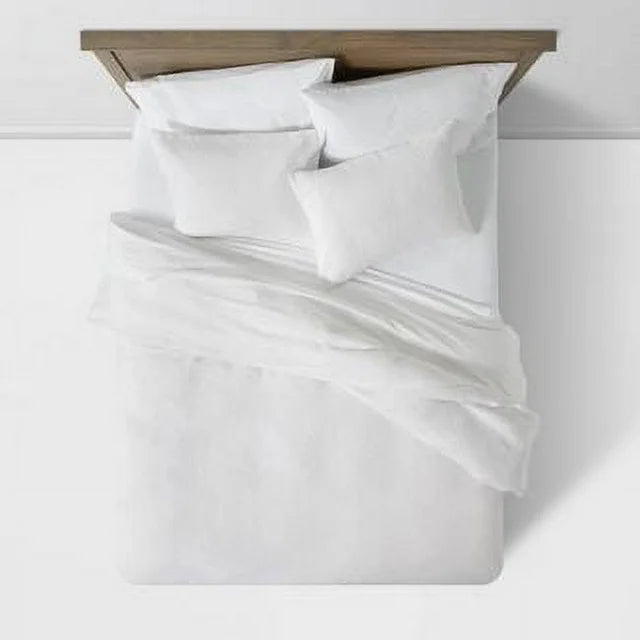 White Matelasse Medallion Comforter Set King