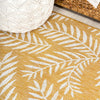 Nevis Palm Frond Yellow/Cream Indoor/Outdoor Runner Rug