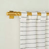 Blanket Stitch Curtain Panel Dark Gray/Cream