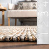 Leanne Geometric Jute and Wool Area Rug 3'x5'