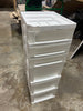 9-Drawers White Rolling Plastic Storage Drawer Cart