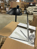 Black Steel Frame Table Lamp With Aluminum Shade
