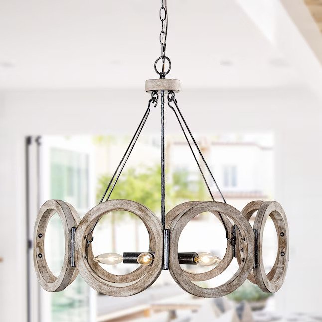 5-Light White French Country/Cottage Chandelier (final cut, no further discounts)