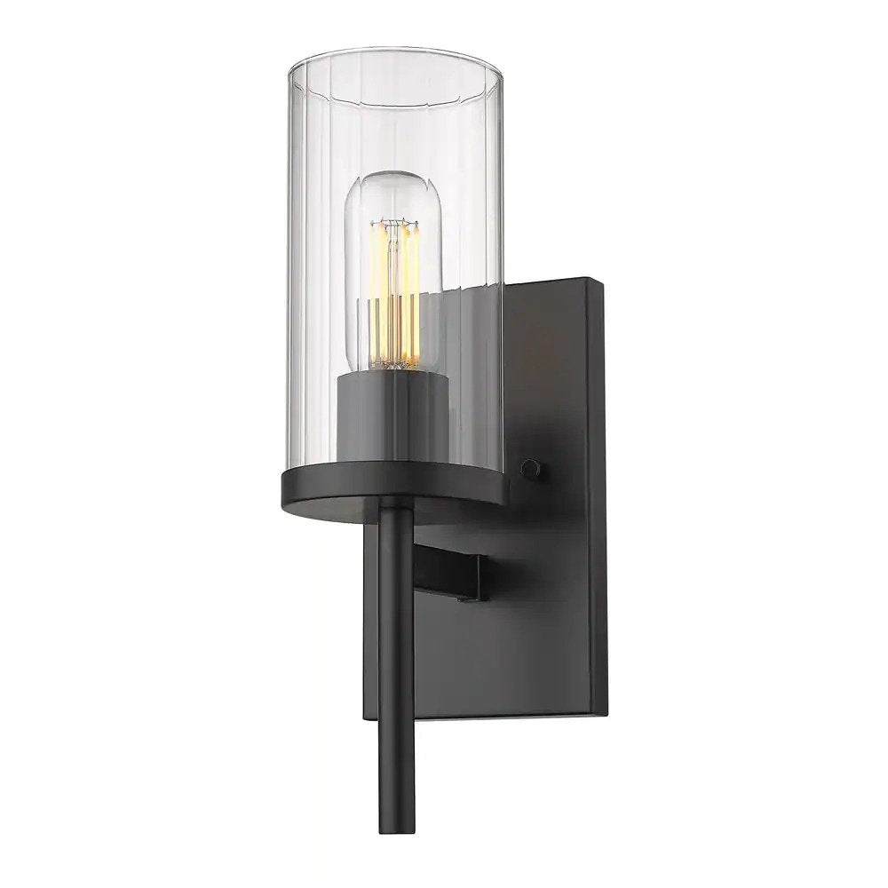 Winslett 4.875 in. 1-Light Matte Black Sconce