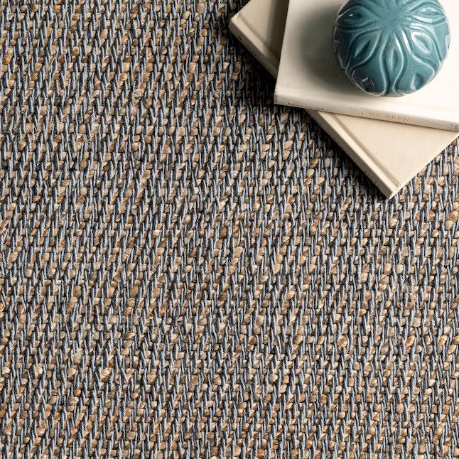 5 x 8 Jute Dark Gray Indoor Solid Area Rug