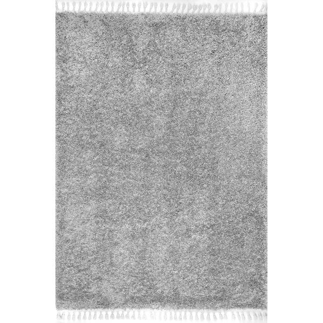 5 x 8 Light Gray Indoor Solid Area Rug