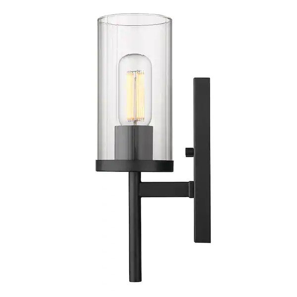 Winslett 4.875 in. 1-Light Matte Black Sconce