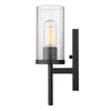 Winslett 4.875 in. 1-Light Matte Black Sconce