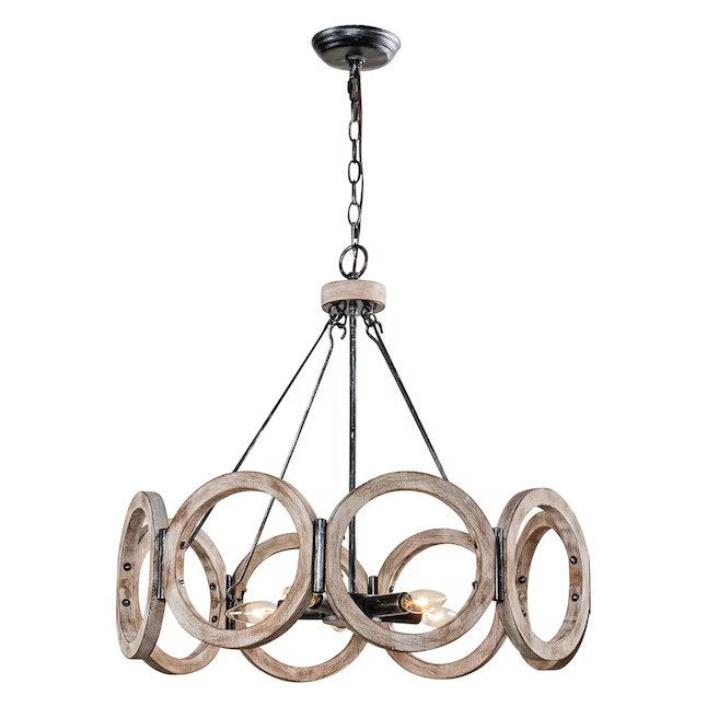 5-Light White French Country/Cottage Chandelier (final cut, no further discounts)