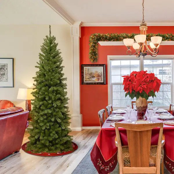 6 ft. North Valley Spruce Slim Artificial Christmas Tree