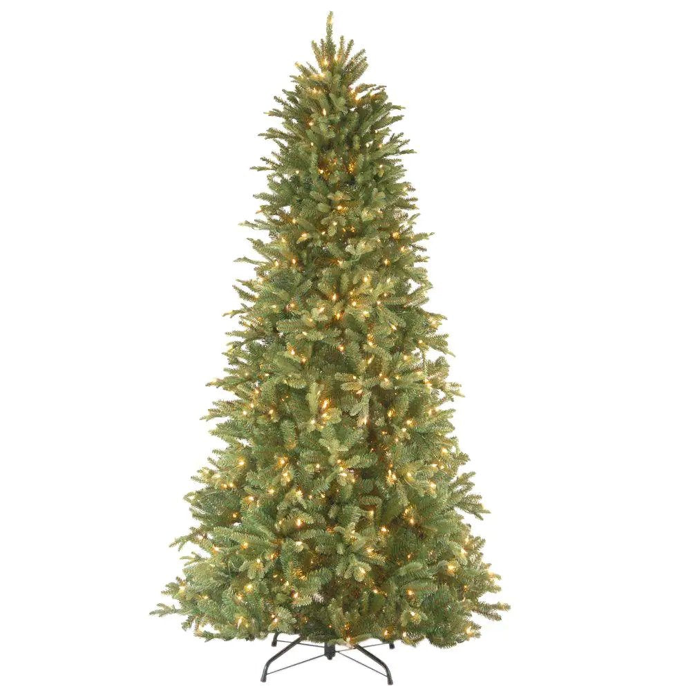 7-1/2 ft. Feel Real Tiffany Fir Slim Hinged Artificial Christmas Tree with 600 Clear Lights (no further discounts)