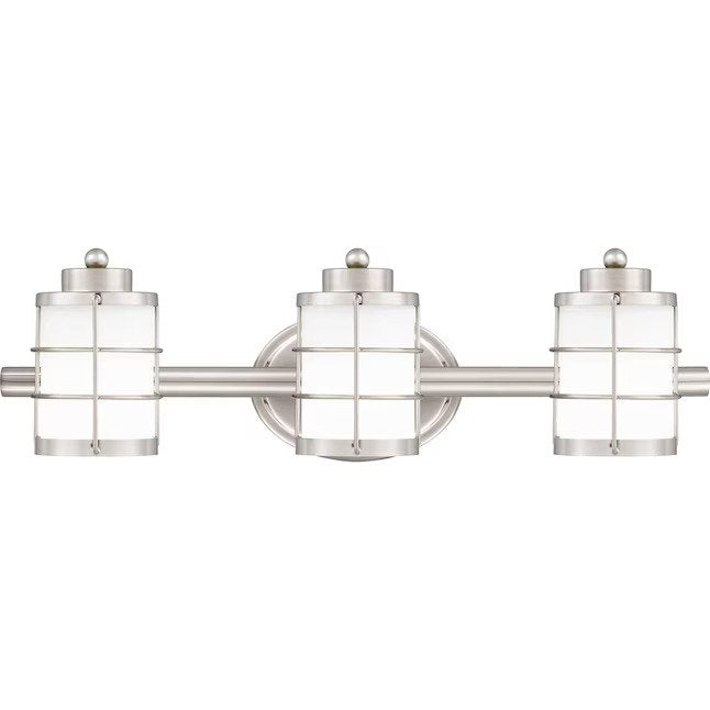 3-Light Brushed Nickel Modern/Contemporary Vanity Light