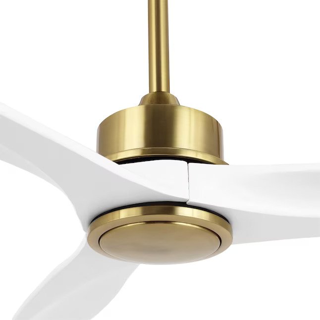 3 Blade Brass Indoor Propeller Ceiling Fan with Remote